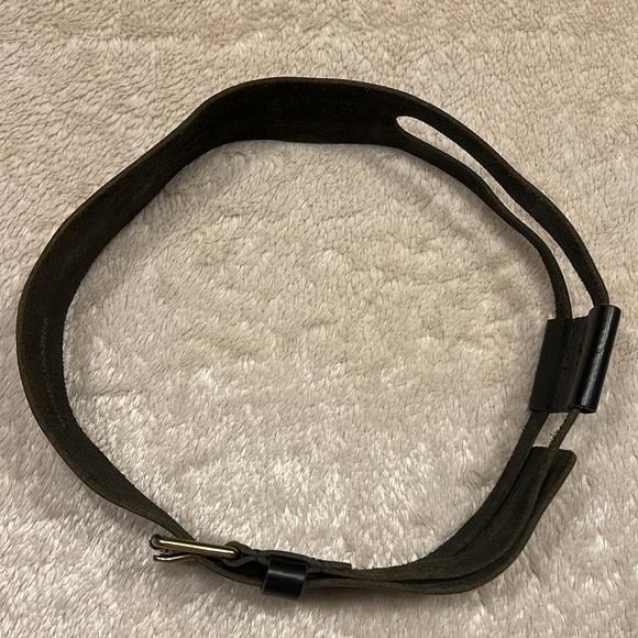 BCBG MAX AXRIA Pebble Grain Leather Belt - Picture 8 of 17